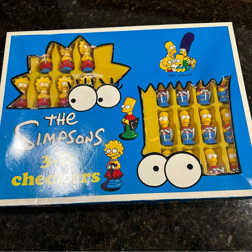1994 The Symptoms 3D Checkers Set- All Original Items!